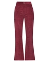 La Fetiche Woman Pants Garnet Size S Cotton In Red