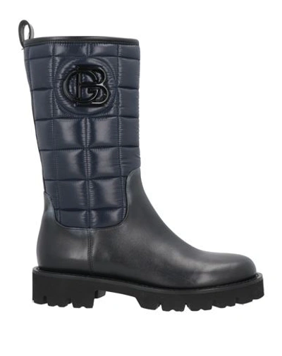 Baldinini Woman Boot Black Size 11 Soft Leather, Textile Fibers