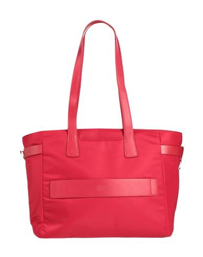 Piquadro Woman Shoulder Bag Red Size - Recycled Nylon, Bovine Leather