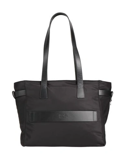 Piquadro Woman Shoulder Bag Black Size - Recycled Nylon, Bovine Leather