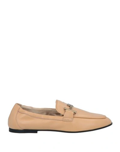 Tod's Woman Loafers Blush Size 7 Soft Leather In Pink