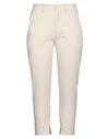 Collection Privèe Collection Privēe? Woman Pants Beige Size 10 Polyester, Viscose, Synthetic Fibers In Beige
