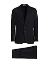 Boglioli Man Suit Black Size 40 Virgin Wool, Elastane