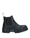 New Rock Woman Ankle Boots Black Size 11 Soft Leather In Black