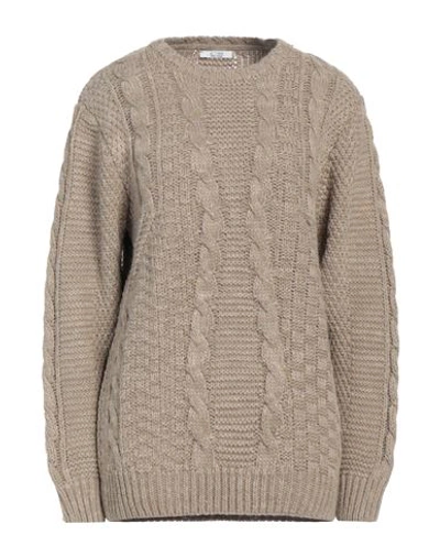 Être Woman Sweater Beige Size M Acrylic, Wool