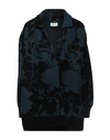 Ferragamo Woman Cardigan Deep Teal Size S Virgin Wool, Cashmere, Cotton In Green