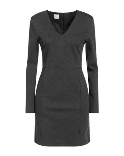 Eleonora Stasi Woman Mini Dress Grey Size 10 Viscose, Nylon, Elastane