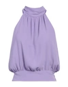 Rebel Queen Woman Top Light Purple Size L Polyester In Purple
