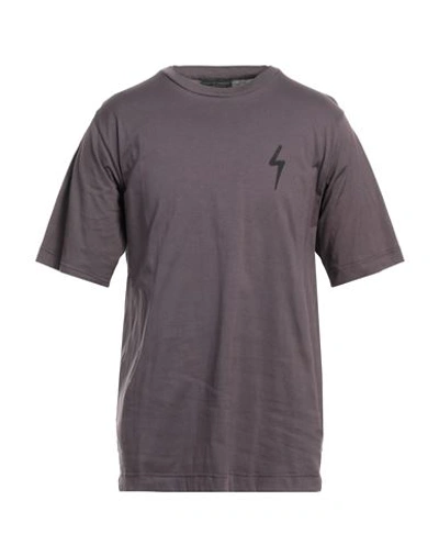Giuseppe Zanotti Man T-shirt Deep Purple Size 3xl Cotton In Purple