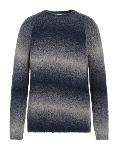 Molo Eleven Man Sweater Slate Blue Size Xl Alpaca Wool, Recycled Nylon