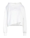 Gaelle Paris Gaëlle Paris Woman Sweatshirt White Size 8 Polyester, Cotton