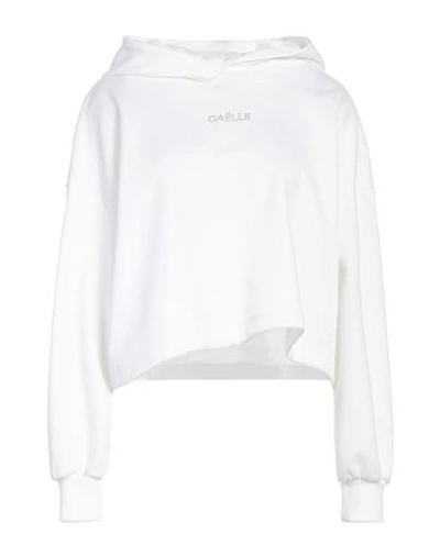 Gaelle Paris Gaëlle Paris Woman Sweatshirt White Size 8 Polyester, Cotton In White
