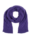 Suoli Woman Scarf Light Purple Size - Acrylic, Alpaca Wool, Wool, Polyamide In Purple