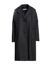 Dancassab Lissy Single-breasted Coat In Grey