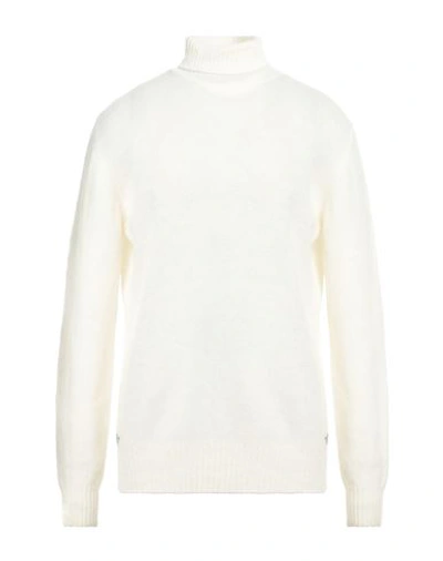 Molo Eleven Man Turtleneck Ivory Size Xxl Wool, Polyamide In White