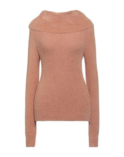 Kaos Woman Turtleneck Blush Size M Polyamide, Acrylic, Modal In Pink