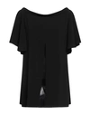 ELLERY ELLERY WOMAN TOP BLACK SIZE 4 POLYESTER, ELASTANE