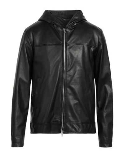 Giorgio Brato Man Jacket Black Size 44 Soft Leather