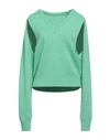 Ramael Woman Sweater Green Size L Recycled Cashmere, Recycled Wool In Green