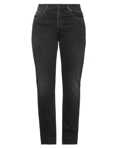 Haikure Woman Jeans Charcoal Size 32 Cotton, Recycled Cotton In Grey