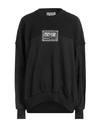 Versace Jeans Couture Woman Sweatshirt Black Size M Cotton