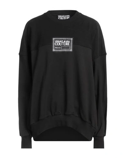 Versace Jeans Couture Woman Sweatshirt Black Size M Cotton