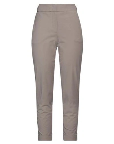 Peserico Woman Pants Dove Grey Size 2 Cotton, Elastane
