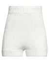 Dolce & Gabbana Woman Shorts & Bermuda Shorts Off White Size 14 Cashmere In Off White
