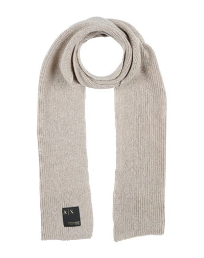 Armani Exchange Woman Scarf Sand Size - Synthetic Fibers, Polyamide, Wool, Metallic Fiber, Cashmere In Beige