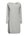 PIANURASTUDIO PIANURASTUDIO WOMAN MINI DRESS LIGHT GREY SIZE S WOOL, COTTON, POLYAMIDE