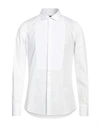 Dsquared2 Man Shirt White Size 46 Cotton In White