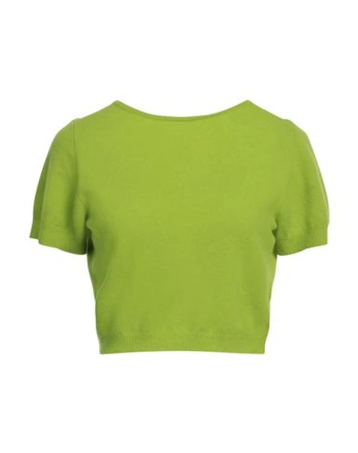 Federica Tosi Woman Sweater Acid Green Size 4 Wool, Cashmere, Polyamide