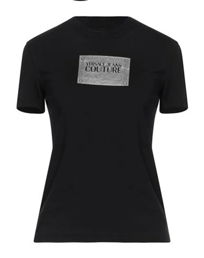 Versace Jeans Couture Woman T-shirt Black Size Xxs Cotton