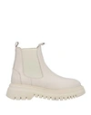 Alissia Woman Ankle Boots Off White Size 11 Calfskin