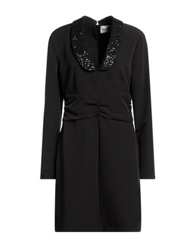 Be Blumarine Woman Mini Dress Black Size 8 Polyester, Elastane