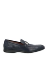 Ferragamo Man Loafers Midnight Blue Size 7 Calfskin In Blue