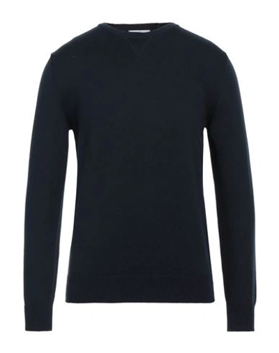 Bellwood Man Sweater Midnight Blue Size 36 Cotton, Cashmere In Black