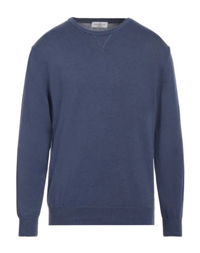 Bellwood Man Sweater Slate Blue Size 44 Cotton, Cashmere