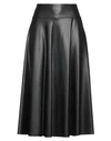 Caractere Caractère Woman Midi Skirt Black Size 4 Viscose, Elastane