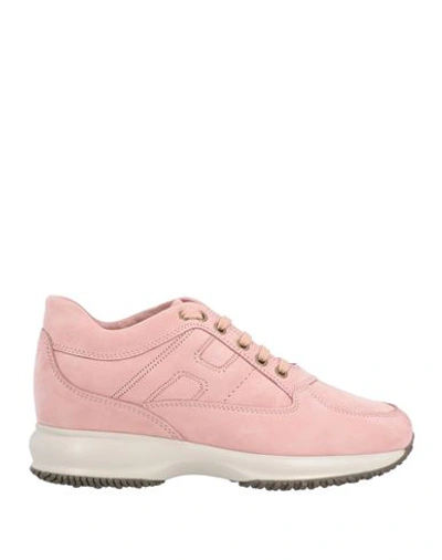 Hogan Woman Sneakers Pink Size 9.5 Soft Leather