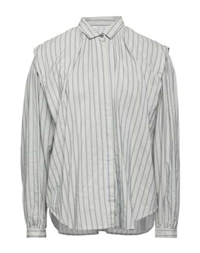 Pomandère Woman Shirt Light Grey Size 4 Cotton, Acetate