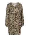Caractere Caractère Woman Mini Dress Beige Size 10 Viscose In Beige