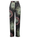 Msgm Woman Pants Black Size 6 Viscose, Elastane