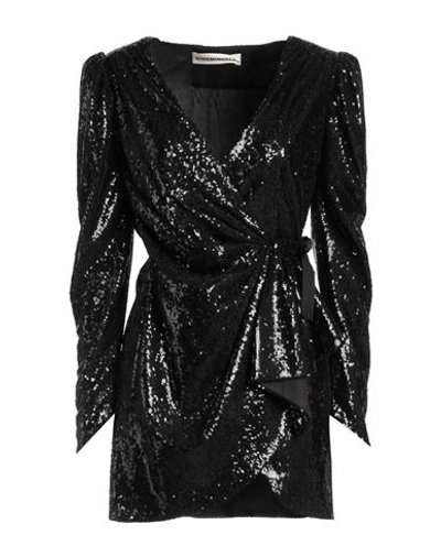 Nineminutes Woman Short Dress Black Size 8 Polyester, Elastane