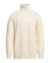 Department Five Department 5 Man Turtleneck Cream Size L Wool, Polyamide In White