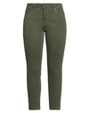 Pepe Jeans Woman Jeans Military Green Size 31 Cotton, Polyester, Elastane