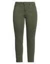 Pepe Jeans Woman Jeans Military Green Size 30 Cotton, Polyester, Elastane
