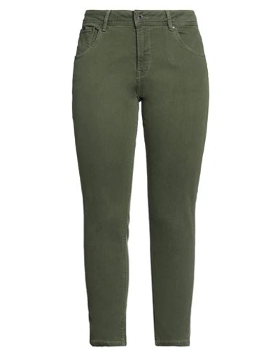 Pepe Jeans Woman Jeans Military Green Size 30 Cotton, Polyester, Elastane
