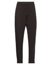 Caractere Caractère Woman Pants Dark Brown Size 10 Polyester, Viscose, Elastane