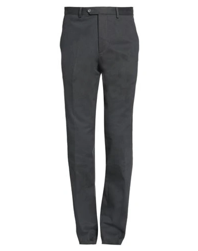 Jasper Reed Man Pants Lead Size 40 Cotton, Elastane In Grey
